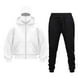 thumbnail image 1 of pstuiky manga larga para hombre, Conjunto de sudadera y pantalón deportivo de manga larga con capucha y cremallera de color liso para hombre camisetas de hombre xl, 1 of 2