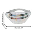 thumbnail image 3 of Unique Bargains 1 Pc Fanny Pack Multi-functional Waist Bag Silver Tone, 3 of 6