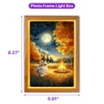 thumbnail image 5 of Hello Fall Exotic Shorthair Enjoys Warm Campfire Autumn Night Bright Moon Acrylic Plaque with Wood Photo Frame Box Cat Lover Kitten Owner Gifts Light Box - 01008, 5 of 5