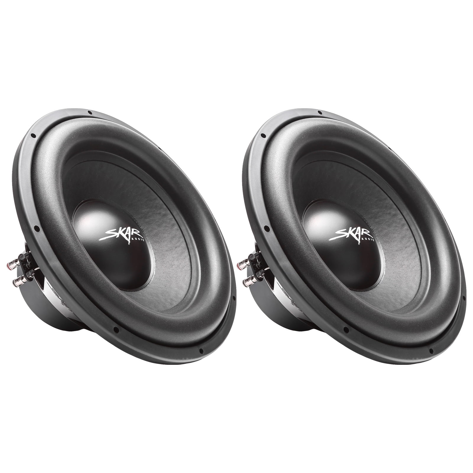 Pair of 2 Skar Audio VD-8 D2 8 600W Max Power Dual 2 Ohm Shallow Mount Subwoofers 2