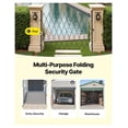 thumbnail image 6 of Security Gate Folding Lockable, 94.5"x86.8", Steel Scissor Gate with Casters - Outdoor Barricade for Entry, Garage, Warehouse, Pool Safety, 6 of 6