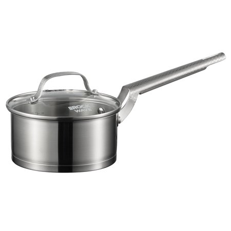 THE ROCK by Starfrit 034823-002-0000 3.5-Qt. Stainless Steel Saucepan with Lid