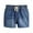 Blue, variant on Razzly Boys High Waisted Denim Shorts For Toddler Kids Comfortable Elastic Waistband Casual Summer Outfit Everyday Wear Sporty Clothes for Boys Romper Long Shorts Boys Girls(Blue,2-3 Months)
