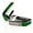 Green Angel Wing, variant on Thalia Exotic Series Black Chrome Guitar Capo Mother of Pearl