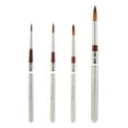 thumbnail image 2 of Creative Mark Mimik Kolinsky Synthetic Sable Short Handle Brushes And Sets - Elite Professional Brushes for Painting, Artists, Students, & More! - [Travel Wallet Set of 4 - Set], 2 of 6