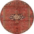 thumbnail image 1 of Ahgly Company Machine Washable Indoor Round Traditional Orange Area Rugs, 4' Round, 1 of 7