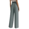 thumbnail image 5 of Womens Wide Leg Dressy Pants 2025 Business Casual Work Pants High Waisted Slacks Trousers Blue XL, 5 of 5