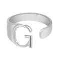 thumbnail image 1 of EGNMCR Rings Fashion Couple Ring Twenty Six English Letter Open Ring Couple Jewelry Letter ring, 1 of 1