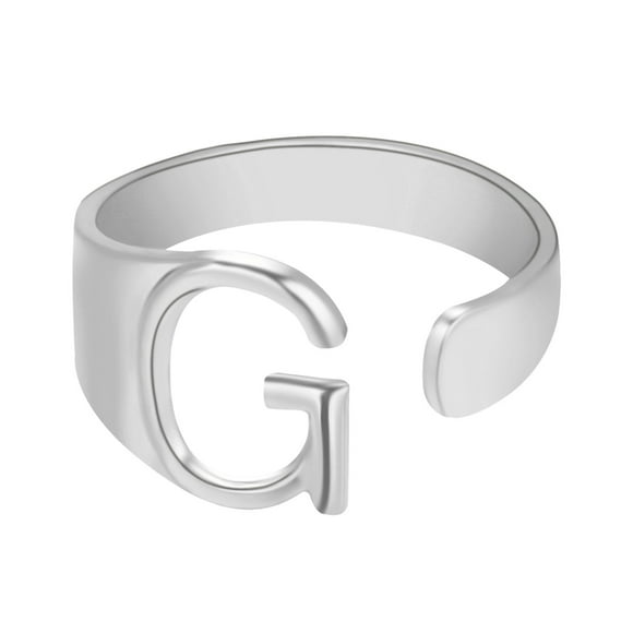 Summer Savings Xihbxyly Fashion Couple Ring Twenty Six English Letter Open Ring Couple Jewelry Weekly Deals