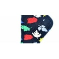 thumbnail image 4 of Sierra Socks Leaf Pattern Ankle Cotton Socks (Shoe Size 4-10, Navy), 4 of 4