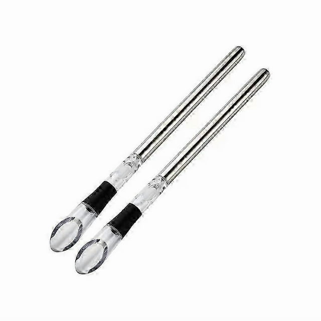 2PCS Wine Cooler Wine Bottle Chiller Stainless Steel Wine Chiller Stick Wine Decanter with Wine Aera