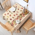 thumbnail image 2 of Autumn Fall Leaves Pattern Square Tablecloth,Waterproof Square Table Cover,Wipeable Spillproof Washable Table Cover for Home Kitchen Party Decor 42"X42"(107x107cm), 2 of 6