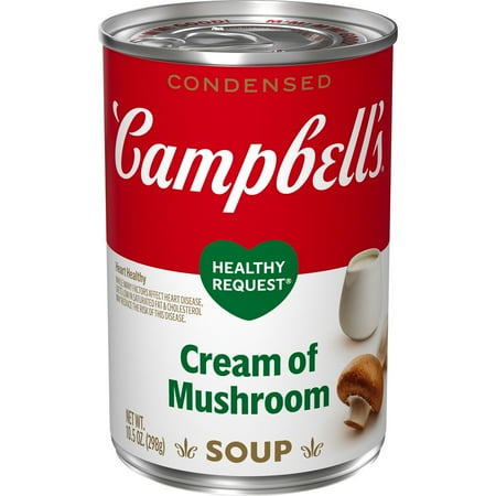 Campbell's Condensed Healthy Request Cream of Mushroom Soup, 10.5 Ounce Can, Quantity of 9