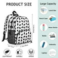 thumbnail image 6 of Snowy Owl Print Waterproof Backpack for Students - Ergonomic & Adjustable School Bag with Padded Straps, 6 of 6