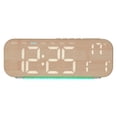 thumbnail image 1 of DOLITY LED Digital Clock Tabletop Stylish Table Clock for Bedroom Classroom Kitchen Brown, 1 of 9