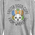thumbnail image 3 of Instant Message - Easter Eggs Come From Where - Toddler & Youth Long Sleeve Graphic T-Shirt, 3 of 6