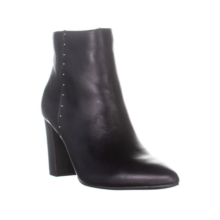 Womens Bandolino Zoila Studded Ankle Boots Black Leather