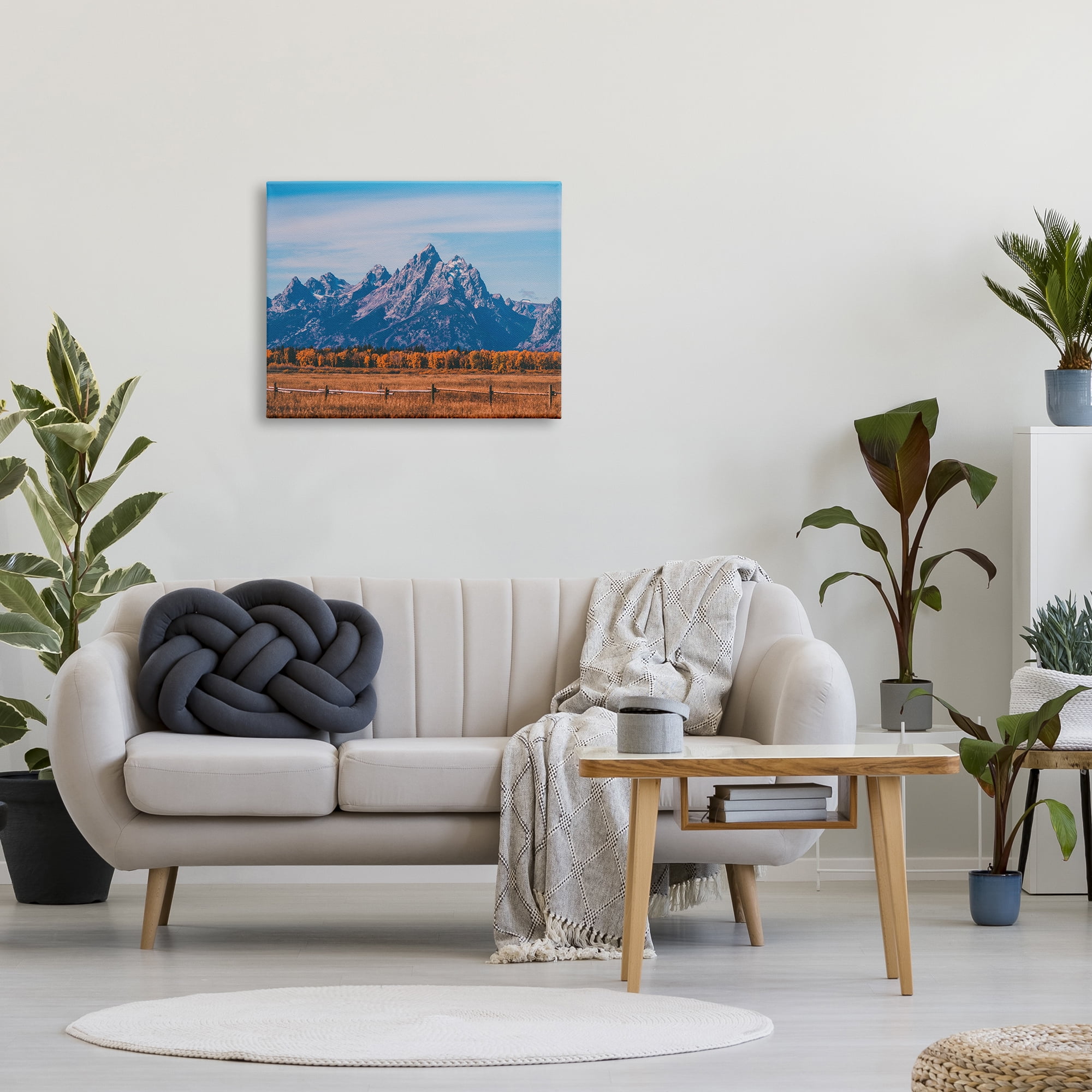 Stupell Industries Countryside & Mountain Peaks Landscape Photography Gallery Wrapped Canvas Art Print Wall Art, 30 x 24