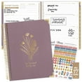 thumbnail image 3 of bloom daily planners Hardcover 2026 Planner, 8.5" x 11", Weekly & Monthly Dated Agenda Organizer with Stickers, Linen Purple, 3 of 23