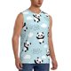 thumbnail image 2 of Balery Cute Panda Bear Camisetas sin mangas para hombre, absorbe la humedad y protege contra el mal olor.-XX-Large, 2 of 7