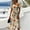 Khaki, variant on Halloween Dresses for Women Spider Short Sleeve Ghost Vintage Wrap Dress Pumpkin V Neck Funny Wedding Guest Dresses S
