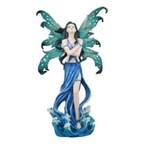 PTC 12 Inch Water Goddess Elemental Fairy Mystical Statue Figurine