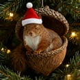 thumbnail image 4 of Taicans forest Animal Acorn Christmas Tree Ornaments - Woodland Critters in Acorn Shells,Santa Hats,Holiday Decorations for Xmas Tree,Festive Hanging Decor,Christmas Gifts, 4 of 6