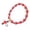 Red, variant on Elastic Beaded Bracelet with Wing Charm, Dainty Stretch Jewelry for Women, Elegant Stackable Wristwear for Daily Wear(Red)