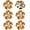 Gold, variant on Duslogis 6 Pcs Crystal Pearl Button Covers Decorative Rhinestone Buttons Covers Pins Detachable Shirt Button Clips Buttons Jewelry Reusable Button Covers for Crafts Sewing DIY (White)