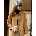 thumbnail image 6 of YooGuoGuo Women Plaid PU Brim Polyester Newsboy Cap Bakerboy Hat Flat Top Captain Sailor Hat, 6 of 9