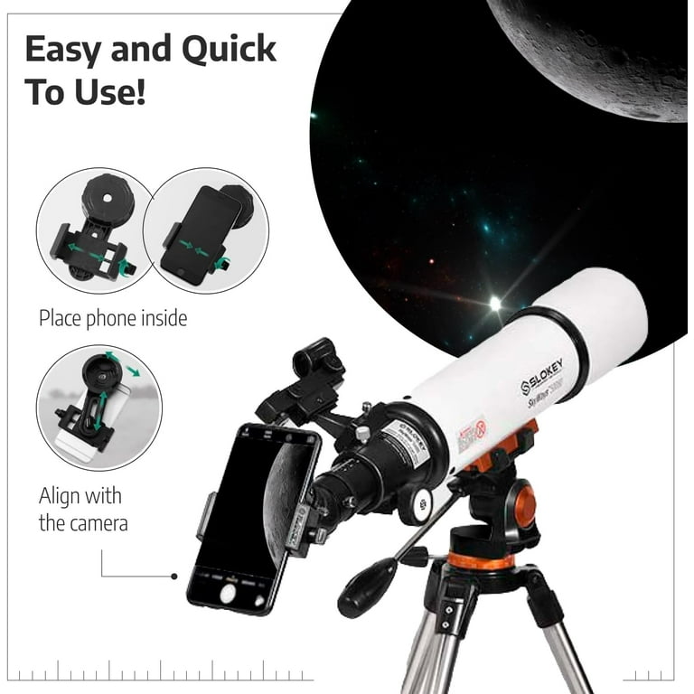 Slokey SkyWays 50080 31mm Refractor Telescope with Barlow Lens