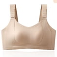 thumbnail image 2 of Plus Wireless Minimizer Bra for Women, Full Coverage Supportive Comfort Bra, Adjustable Wide Shoulder Straps Design | VerBelle,Beige L, 2 of 7