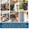 thumbnail image 4 of Screen Door Installer Clips - Screen Clips for rescreening and Screen Retainer Clips for Patio and Garage Window for Installing Window and Door Screens (20 Pcs), 4 of 8