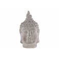 thumbnail image 1 of Tête de Bouddha Cémentée avec Oushnisha Pointu, Gris, 1 of 1