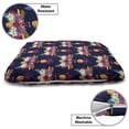 thumbnail image 3 of Tropical Pet Bed, Vivid Tropical Seamless Pattern of Flamingos Flowers and Pineapples Art Print, Chew Resistant Pad for Dogs and Cats Cushion with Removable Cover, 24" x 39", Multicolor, by Ambesonne, 3 of 4
