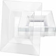 thumbnail image 2 of Lillian Plastic Dinnerware, Square Plastic Bowl, Clear, 12 Oz, 10 Ct, 2 of 4