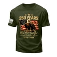 thumbnail image 4 of Mens 4th of July T-Shirts 250 Years America 1776-2026 T-Shirt Independence Day Patriotic Eagle Graphic Tee (AG,M), 4 of 5