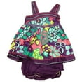 thumbnail image 2 of Youngland Infant & Toddler Girls Purple Flower Sequin Ruffled Dress Sundress 18m, 2 of 2
