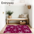 thumbnail image 3 of ODIKA 8'x10' Machine Washable Non-Slip Area Rug, Whimsical Winter Celebration Enchanted Floor Decoration High Traffic Rug, Red, 609241, 3 of 7