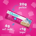 thumbnail image 5 of Quest Protein Bar, Birthday Cake Flavored, Gluten Free, 20g of Protein, 4 Count, 5 of 11