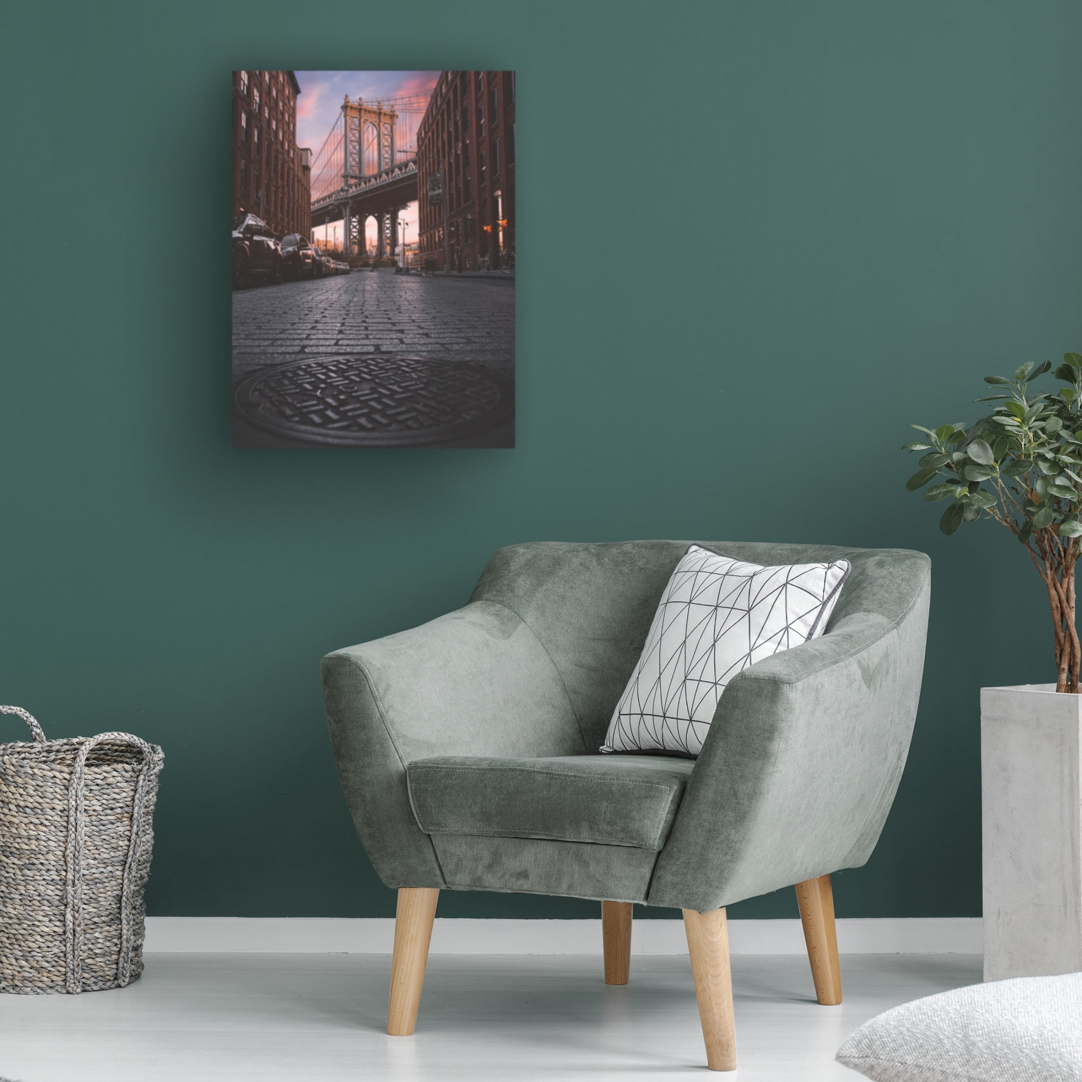 Canvas Wall Art - Inthemoment 'No Sleep Til Brooklyn' Wall Art for Living Room, Bedroom, or Office Décor by Trademark Fine Art - 18 x 24 Inches