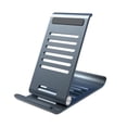 thumbnail image 1 of Bdday Multiple Adjustable Tap Position Portable Metal Aluminum Alloy Tabletop Folding Mobile Phone Flat Shelf With Not Slippery Universal Mobile Phone Flat, 1 of 7