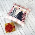 thumbnail image 4 of Christmas Pillow Covers 16x16 Inch Set of 2 Pink Black Trees Pink Buffalo Plaid Decorative Pillowcases Winter Holiday Cushion Cases for Christmas Decorations, 4 of 7