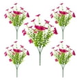 thumbnail image 4 of 8 Bundles Artificial Flowers - Faux Plastic Plants for Home & Office Decor - No Fade, Realistic Fake Flowers for Indoor/Outdoor Use - Wedding, Party, DIY Decoration, 4 of 5