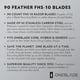 thumbnail image 4 of 30 Feather FHS-10 Japanese Steel Razor Blades - Refill for OneBlade Core, Hybrid, & Genesis Razors - Single Blade Razor, 4 of 5