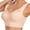 Khaki, variant on Womens Seamless Push up Wireless Bra Sexy Full Coverage Posture Correcting Bralette