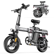 HiyViy 14" Folding Electric Bike for Adults Teens,700W Peak Motor 48V/10AH Battery, Commuter City Ebike, UL2849