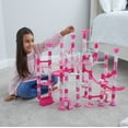 thumbnail image 6 of MindWare Sparkle Marble Run: 103 Piece Set, Mid Sized Marble Run Includes 103 Durable Pieces & 20 Marbles for Kids, 6 of 7