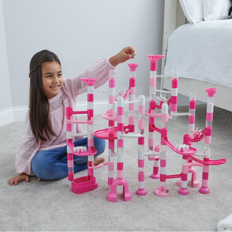 MindWare Sparkle Marble Run: 103 Piece Set, Mid Sized Marble