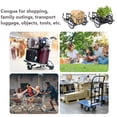thumbnail image 6 of Sefzone 143 Lbs Max Load Bicycle Trailer Cargo, Foldable Bike Cart Wagon Trailer with Hitch, 6 of 9